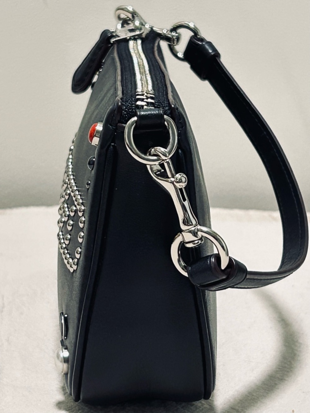 COACH Nolita “WANTED” Western Rivets Demi Shoulder Bag - Picture 7 of 14